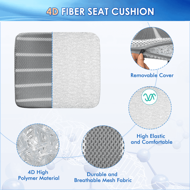  Seat Cushions for Cars, 4D Mesh Tailbone Cushion