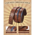 thumbnail image 4 of AWAYTR Kids Ratchet Western Belt - PU Leather Cowboy Belt Adjustable Toddler to Big Kid Sizes for Jeans, 4 of 8