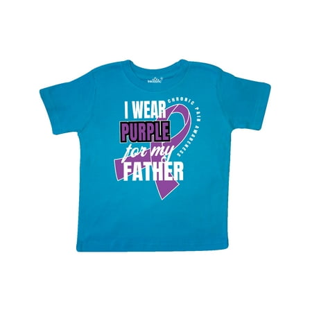 

Inktastic Chronic Pain I Wear Purple For My Father Gift Toddler Boy or Toddler Girl T-Shirt