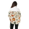 thumbnail image 4 of FORMRS Womens Scarf Winter Soft Long Big Warm Shawls Wrap Tassel Scarves, Beige Fall Coffee, 4 of 9