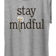 thumbnail image 3 of Instant Message - Stay Mindful Flower Short Sleeve Graphic T-Shirt, 3 of 6