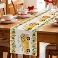 thumbnail image 5 of Spring Sunflowers Table Runner 90 Inches, Summer Botanical Yellow Truck Plaid Bed Runner Dresser Scarves Tabletop for Indoor Outdoor Parties/Ceremony/Banquet, 13" x 90", 5 of 9