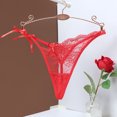 thumbnail image 2 of FhsagQ Lingerie Sets for Women Plus Womens Lace Ribbon Bow Seductive Low Waisted Hollow out Lifting Lingerie Lingerie Sets for Women Plus Size Red Red L, 2 of 3