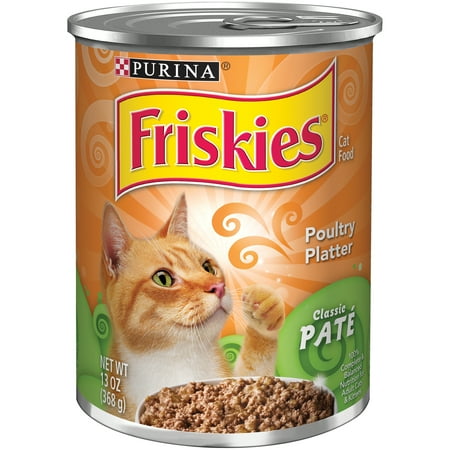 Purina Friskies Classic Pate Poultry Platter Cat Food 13 oz. Can ...