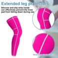 thumbnail image 3 of Hukapapa Running Protectores transpirables-Rodilleras deportivas - Protectores de piernas de baloncesto y fútbolrojo, 3 of 6
