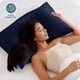 thumbnail image 2 of Juego de Fundas de Almohada de Satén Bare Home Azul Medianoche Tamaño King 20 x 36, 2 of 8
