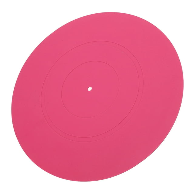 Turntable Mat Record Platter Slipmat, Rubber Record Player Mat Universal for LP Record Players Reduce Noise Tighter Bass Quality