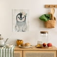thumbnail image 4 of WFSposter Cute Penguin Baby Wall Décor for Toddler Baby Boys Girls Room Retro Penguin with Garland Wall Art Funny Animals Artwork Rustic Nursery Decor Bathroom Kitchen Decoration Kids Gifts 12x16inch, 4 of 7