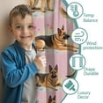 thumbnail image 3 of Blackout Kids Curtains,German Shepherd Childrens Insulated Curtains Set Of 2,Bedroom Essentials,Toddler Room Decor 42x54in(106x137cm), 3 of 4