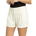 thumbnail image 4 of Jordache Women's High Rise Pleated Rolled Cuff Short, 4 of 5