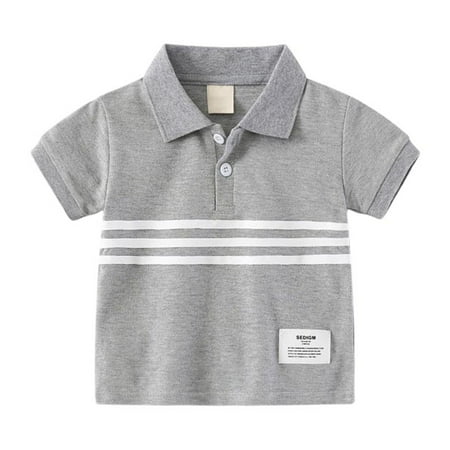 

Boys Girls Cotton Pique Polo Shirts Short Sleeve School Uniform Collar T-Shirts Moisture Wicking Performance Polo Tees Kids Polo Shirts Boys
