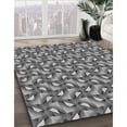 thumbnail image 3 of Ahgly Company Machine Washable Indoor Square Transitional Dark Gray Area Rugs, 3' Square, 3 of 7