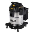 thumbnail image 2 of DEWALT 38L, 5.0 HP, Electric Corded, Stainless Steel Wet/Dry Vacuum Cleaner, Black, 2 of 4