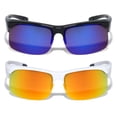 thumbnail image 2 of V.W.E. Lightweight Men's Fit Over Sunglasses, 1 Blk Blue 1 White Fire, (2 Pack), 2 of 3