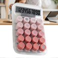 thumbnail image 2 of Cute Desktop Calculator Mechanical Clear Digital Display Simple Basic Desk Calculators for Business Office Supplies Pink, 2 of 3