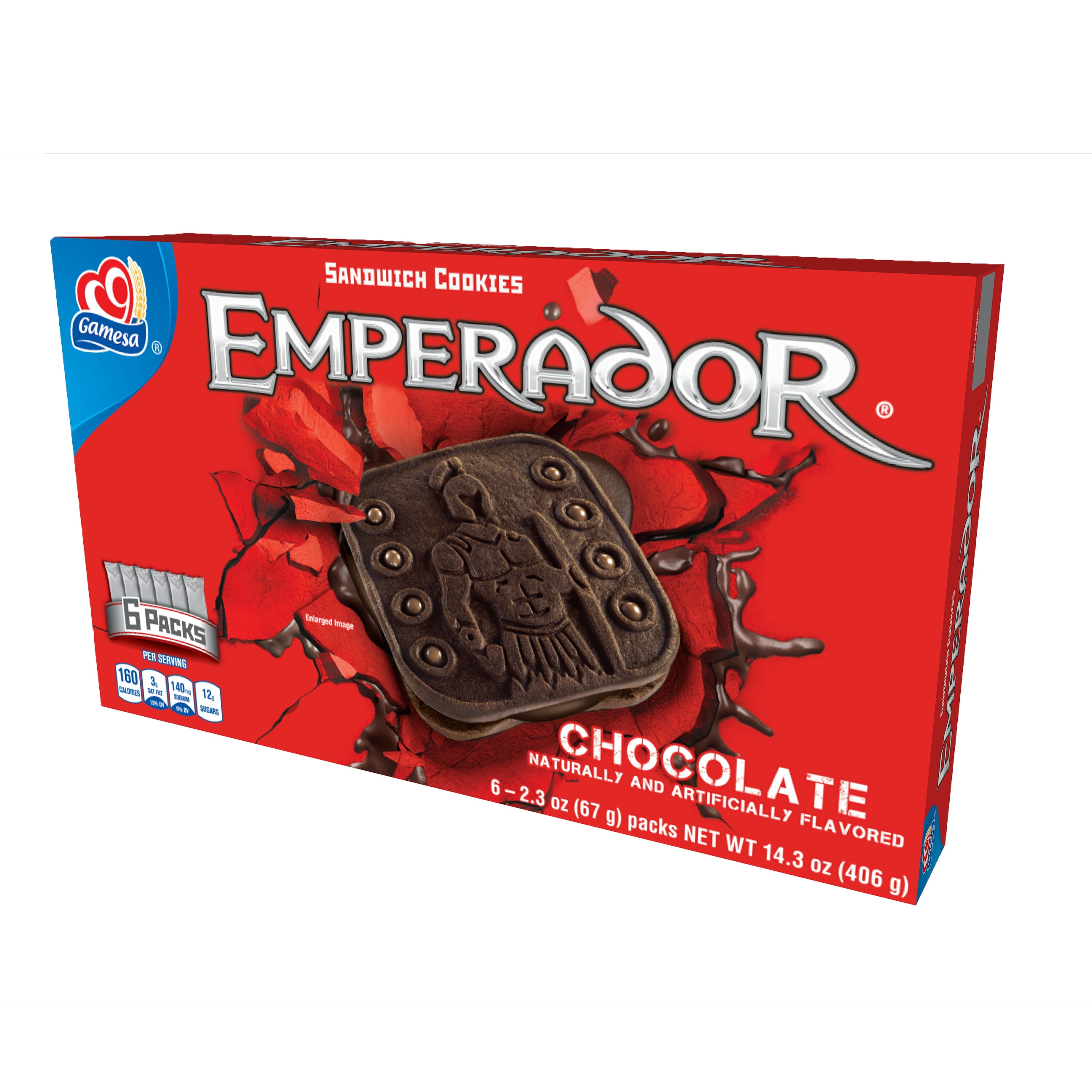 Gamesa Emperador Chocolate Sandwich Cookies, 14.34 oz