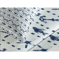thumbnail image 4 of Ambesonne Navy Quilted Bedspread Set 3 Pcs, Anchor Starfish Sea Life, Queen Size, Navy and White, 4 of 5