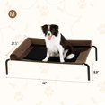 thumbnail image 2 of 2 in1 Elevated Cooling Dog Bed for Large Dogs Raised Dog Cot Beds with Chew Proof Breathable Mesh and Metal Frame Portable Pet beds with No-Slip Rubber Feet for Indoor & Outdoor Easy to Clen, 2 of 15