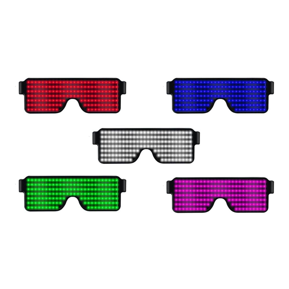 Lorddream 8 Modes LED Light Up Glasses, Glow in the Dark Party Supplies