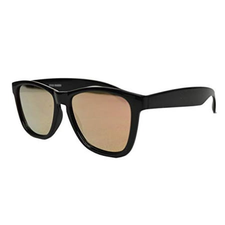 New  Steve Madden Men's SMM87320 Vintage Square Plastic Sunglasses Black Pink
