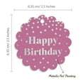 thumbnail image 6 of Inkdotpot 100 Pack Happy Birthday Favor Paper Tags Craft Real Silver Foil Hang Tags, 6 of 7