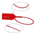 thumbnail image 5 of 100 Plastic Tamper Seals, Zip Ties For Fire Extinguishers Pull Tite Security Tags Numbered Disposable Self-locking Tie 250mm Length (red), 5 of 5