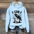 thumbnail image 2 of Womens Crewneck Oversized Hoodies Graphic Printed Long Sleeve Hooded Sweatshirts Casual Loose Pullover Tops Fall Clothes, 2 of 4