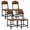 Brown, variant on Gasee Dining Chairs Set of 2,Wood Dining Chairs with Metal Legs for Dining Room, Kitchen, Restaurant,Brown (Only Chairs)