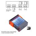 thumbnail image 3 of Digital Temperature Controller, Wide Measuring Range Large Clear Display Digital Heat Mat Thermostat Controller Thermostat Monitor, 3 of 7