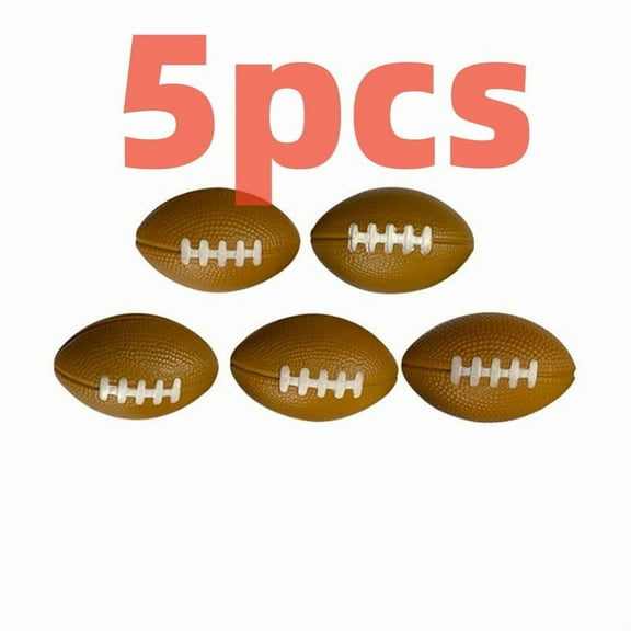 5 PCS Elastic PU Sponge Ball Basketball Football Baseball Tennis Rugby Footdall Mini Decompression Ball Release Pressure Toy