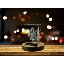 Heart Art | 3D Engraved Crystal Keepsake | Gift/Decor | Collectible | Souvenir | Personalized 3d Crystal Photo Gift | Customized 3d Photo Engraved Crystal