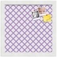 thumbnail image 2 of PinPix 12x12 Custom Cork Bulletin Board Light Purple Clover Poster Board Has a Fabric Style Canvas Finish, Framed in Light Purple Clover, by ArtToFrames (PinPix-539), 2 of 5