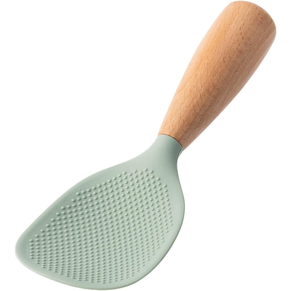 2-Count Silicone Rice Paddle with Wood Handle
