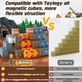 thumbnail image 2 of Magnetic Blocks-Build Mine Magnet World Sword Edition Mine Sword Caverns Magnet Classroom Must Haves Toddler Toys for Boys & Girls Age 3-4 4-5 6-8, Sensory Montessori Toys for Kids for 3+, 2 of 7