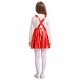 thumbnail image 3 of RUNQHUI Robe Évasée pour Filles Fête d'Anniversaire Robe à Bretelles Jupe Plissée Vêtements de Carnaval Rouge 10, 3 of 6