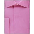 thumbnail image 2 of Mens Cotton Blend Pink Houndstooth French Cuff Classic Fit Dress Shirt, 2 of 2