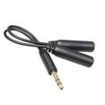 thumbnail image 2 of RENACLIPY Y Splitter Adapter for Laptop Headphones and Microphones, Black - Audio Jack Connector Cable, 2 of 6