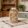 thumbnail image 4 of Botella de plástico con forma de calavera para bebidas | Envase transparente desechable para bebidas frías | Boca ancha con tapa de aluminio para zumos, agua y cócteles, 4 of 9