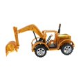 thumbnail image 4 of Figura de modelo de vehículo de ingeniería, camión de construcción, juguete, adorno decorativo de colección para papá, regalos navideños para adultos oro, 4 of 10
