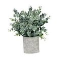 thumbnail image 3 of CoudarTitie Artificial Small Potted Plants Faux Plant in Pot 6x9.4inch Small Fake Plants for Roundleaf Grass, 3 of 9