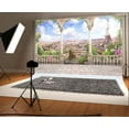 thumbnail image 2 of BSDHOME 7x5t Photography Backdrop Fantasy City Landscape Eiffel Tower Landmark Paris France Gothic Corridor Photo Background Backdrops, 2 of 4