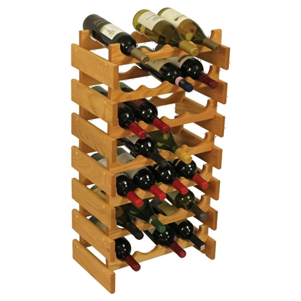 28 Bottle Dakota Wine Rack Light Oak