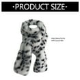 thumbnail image 5 of MOMOJIA Plush Leopard Dot Scarf Multi Purpose Accessory Fashionable Warm Scarf Lightweight Warm Protections Muffler, 5 of 20