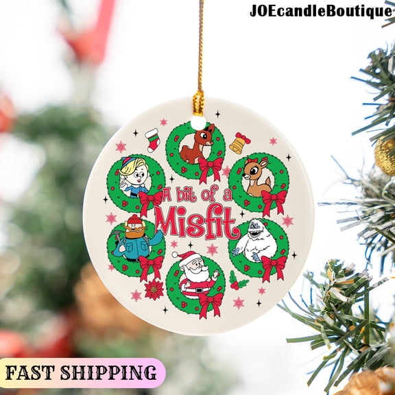 Rudolph the Red Nosed Reindeer Ornament, Rudolph Christmas Ornament, A Bit Of A Misfit, Red Nosed Reindeer Ornament, Christmas Tree Decor