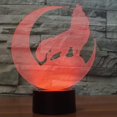 thumbnail image 2 of 3d Wolf Night Light Animal Table Lamp Decor Table Desk Optical Illusion Lamps 7 Color Changing Lights Led Table Lamp Home, 2 of 5