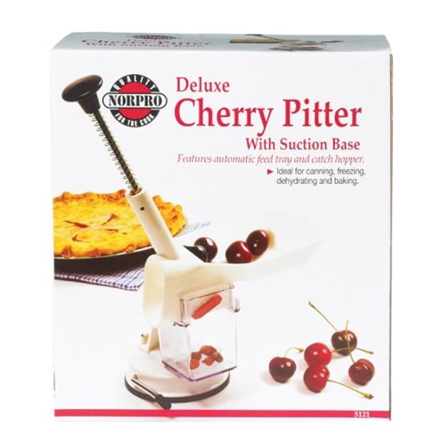 Norpro 5121 Pitter Cerise de Luxe avec Base Aspirante