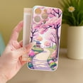thumbnail image 6 of SKLYDDI Multicolor Peaceful Garden for iPhone 12 Mini Case - Cherry Blossom Design, TPU Flexible Cover, Aesthetic Cute, 6 of 7