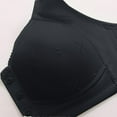 thumbnail image 5 of Arlun,Front Button Closure Bras for Older Women Senior Wireless Front Snap Lightly Bras 2025 Full Coverage Thin Cups Breathable Push up Bras No Underwire Tank Top Style Bra Black 40, 5 of 7