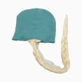 thumbnail image 2 of Disney Frozen Girl's Cap Elsa Knit Winter Beanie Hat Blonde Hair Braid Size one Size Fits For Most, 2 of 2