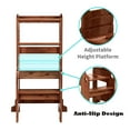 thumbnail image 5 of UNICOO® Bamboo Height Adjustable Children Stool, Kids Learning Stool, Kids Kitchen Step Stool, Toddlers Stool, Children Step Stool for Kitchen (Kids Stool Antique Brown- M3), 5 of 6